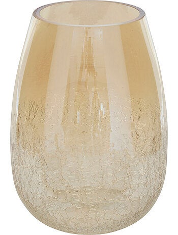 Vase craquelé dégradé compact en verre ALEXIS