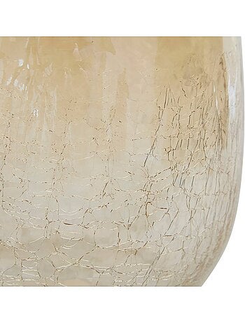 Vase craquelé dégradé compact en verre ALEXIS