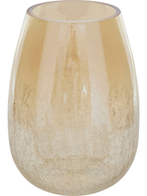 Vase craquelé dégradé compact en verre ALEXIS - Kiabi