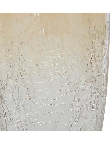 Vase craquelé dégradé en verre ALEXIS