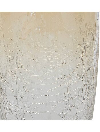Vase craquelé dégradé en verre alexis