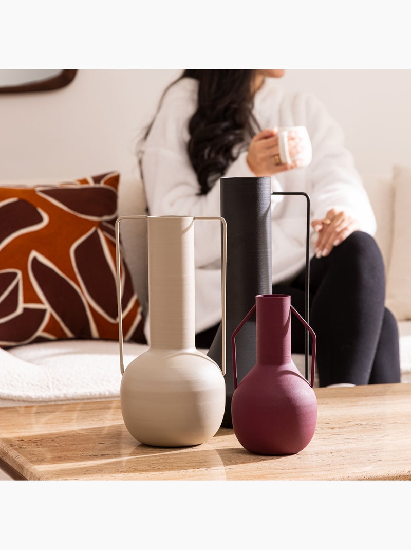 Vase cruche compact en métal SYLVAIN Rouge - Kiabi