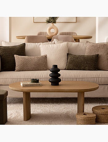 Vase cylindre en céramique mate CLOTHILDE