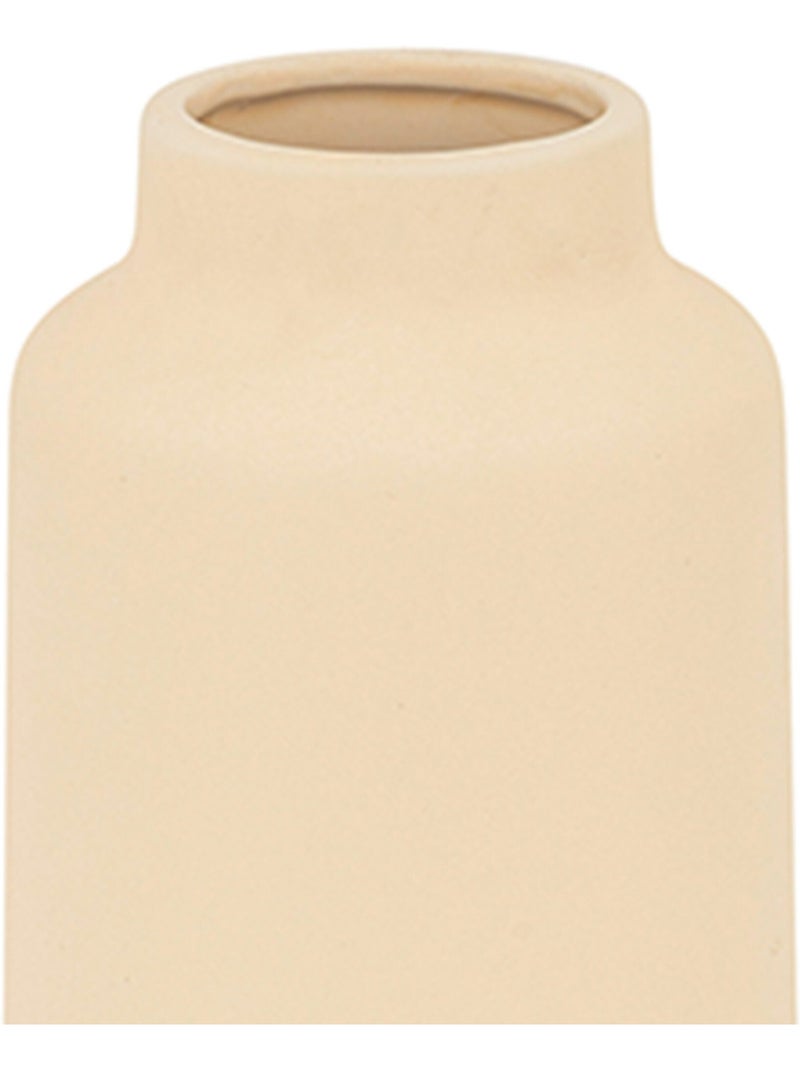 Vase cylindre en céramique rily Beige - Kiabi