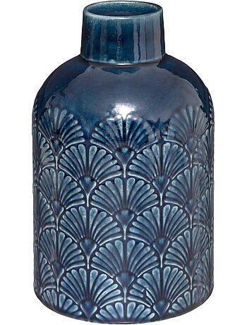 Vase cylindre en dolomite à motifs art déco FEEL