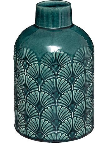 Vase cylindre en dolomite à motifs art déco FEEL