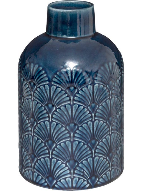 Vase cylindre en dolomite à motifs art déco FEEL - Kiabi Vase cylindre en dolomite à motifs art déco FEEL - Kiabi