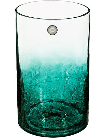 Vase cylindre en verre effet craquelé ATMOSPHERA