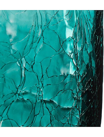 Vase cylindre en verre effet craquelé ATMOSPHERA