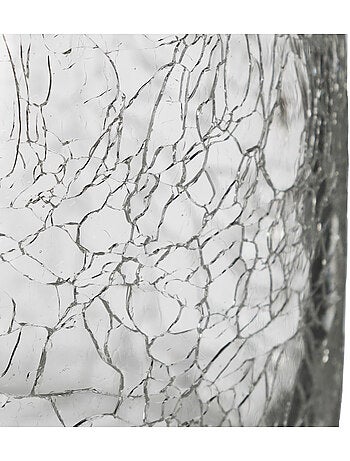Vase cylindre en verre effet craquelé ATMOSPHERA