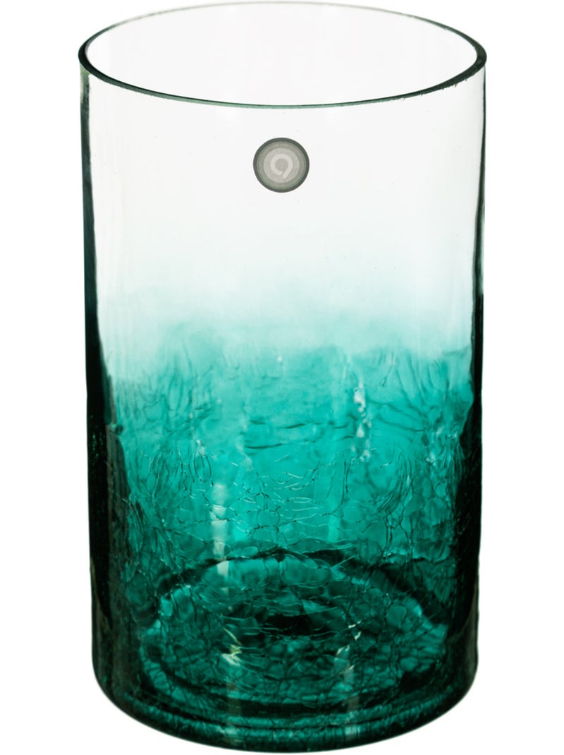 Vase cylindre en verre effet craquelé ATMOSPHERA Gris - Kiabi