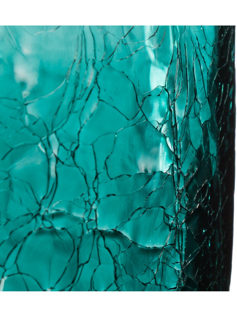 Vase cylindre en verre effet craquelé ATMOSPHERA Gris - Kiabi