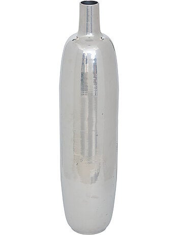 Vase cylindre haut en acier brillant RESO