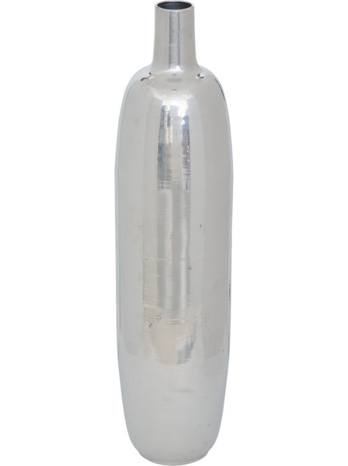Vase cylindre haut en acier brillant RESO - Kiabi