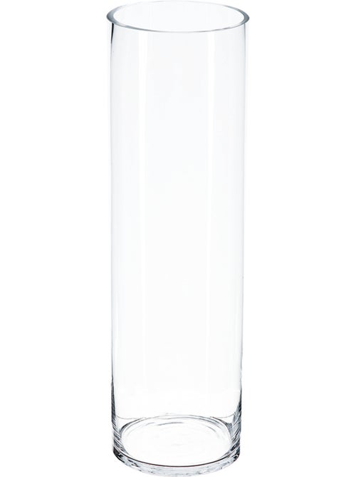 Vase cylindre haut en verre - Kiabi