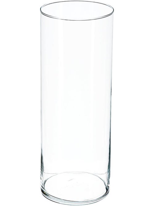Vase cylindre haut en verre - Kiabi
