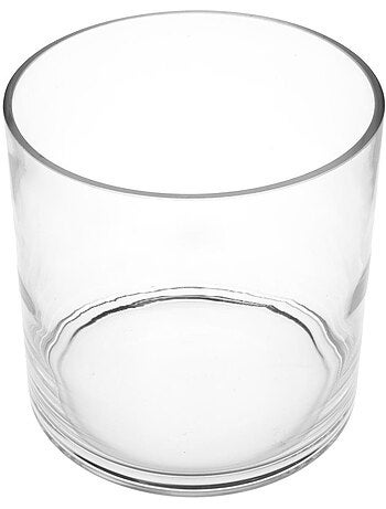 Vase cylindre large en verre