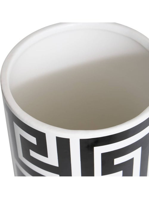Vase cylindre motif labyrinthe en dolomite RESO - Kiabi