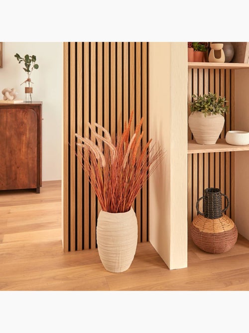 Vase cylindre organique en grès PRUDI - Kiabi