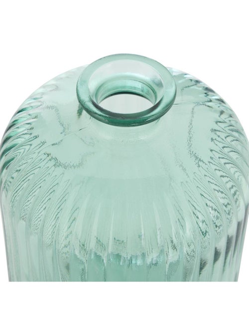 Vase cylindre strié compact en verre recyclé LUZ - Kiabi