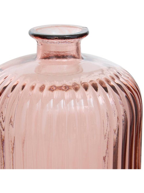 Vase cylindre strié en verre recyclé LUZ - Kiabi