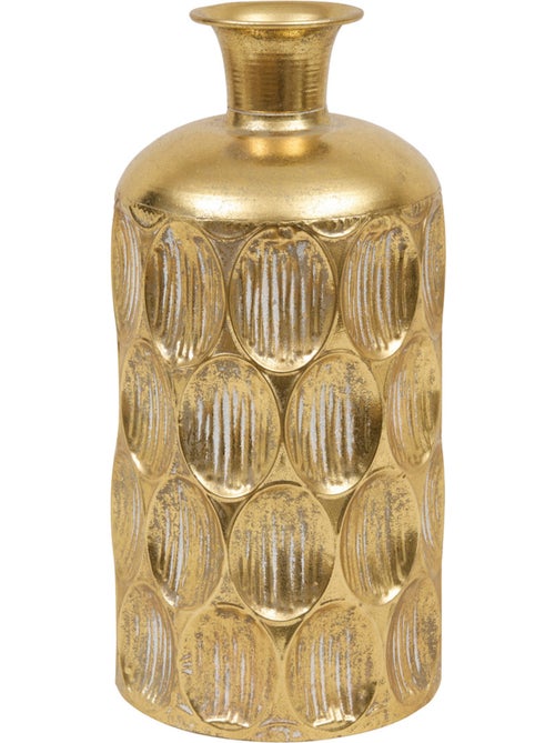 Vase cylindre strié martelé compact en fonte BELLI - Kiabi