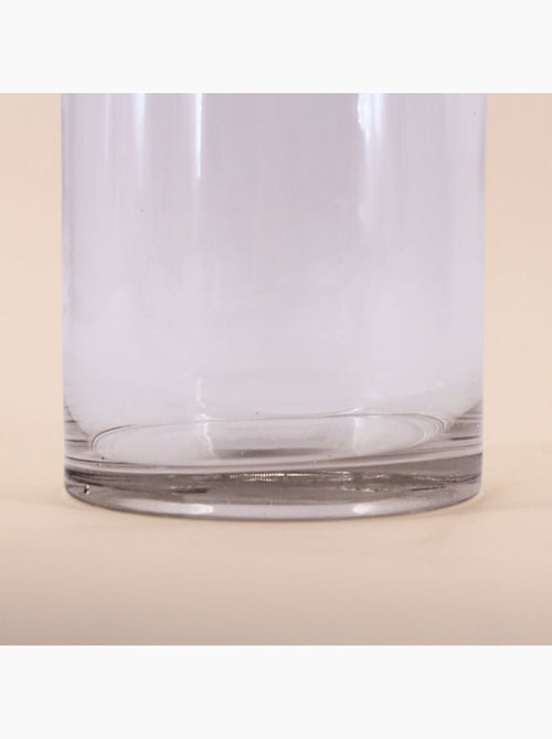 Vase cylindrique en verre transparent 15x20cm - Kiabi