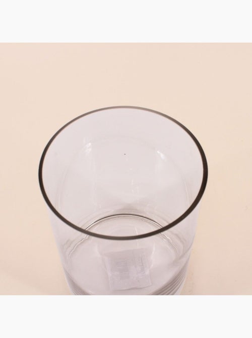 Vase cylindrique en verre transparent 15x20cm - Kiabi