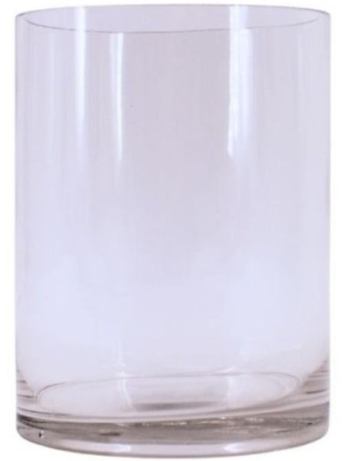 Vase cylindrique en verre transparent 15x20cm - Kiabi
