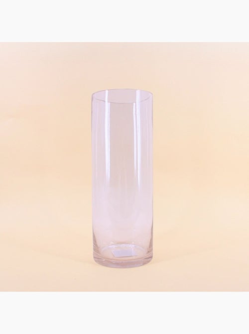 Vase cylindrique en verre transparent 15x40cm - Kiabi