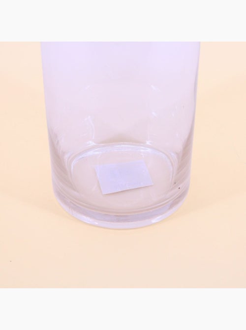 Vase cylindrique en verre transparent 15x40cm - Kiabi
