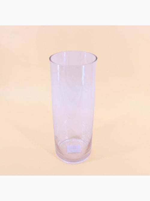 Vase cylindrique en verre transparent 15x40cm - Kiabi
