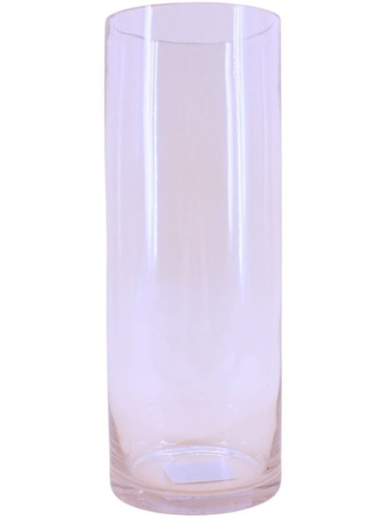 Vase cylindrique en verre transparent 15x40cm Transparent - Kiabi