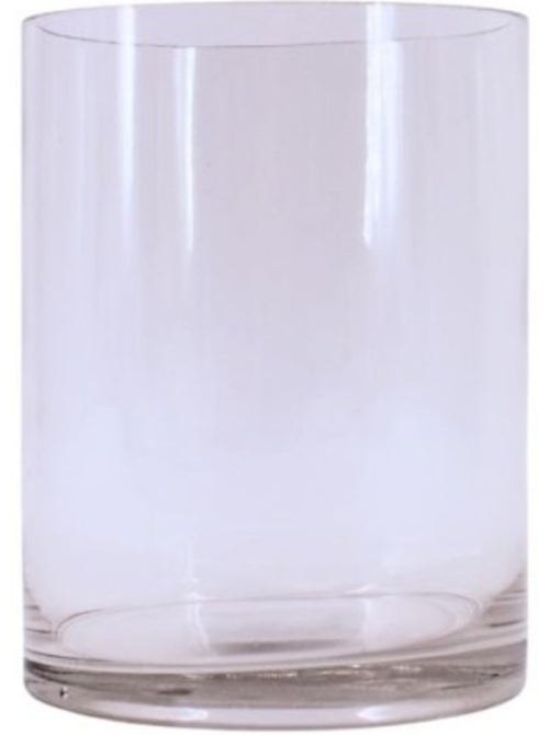 Vase cylindrique en verre transparent, H20cm - Kiabi