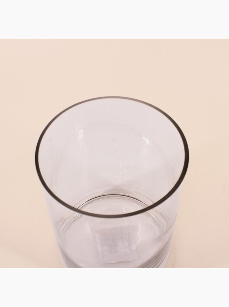 Vase cylindrique en verre transparent, H20cm Transparent - Kiabi