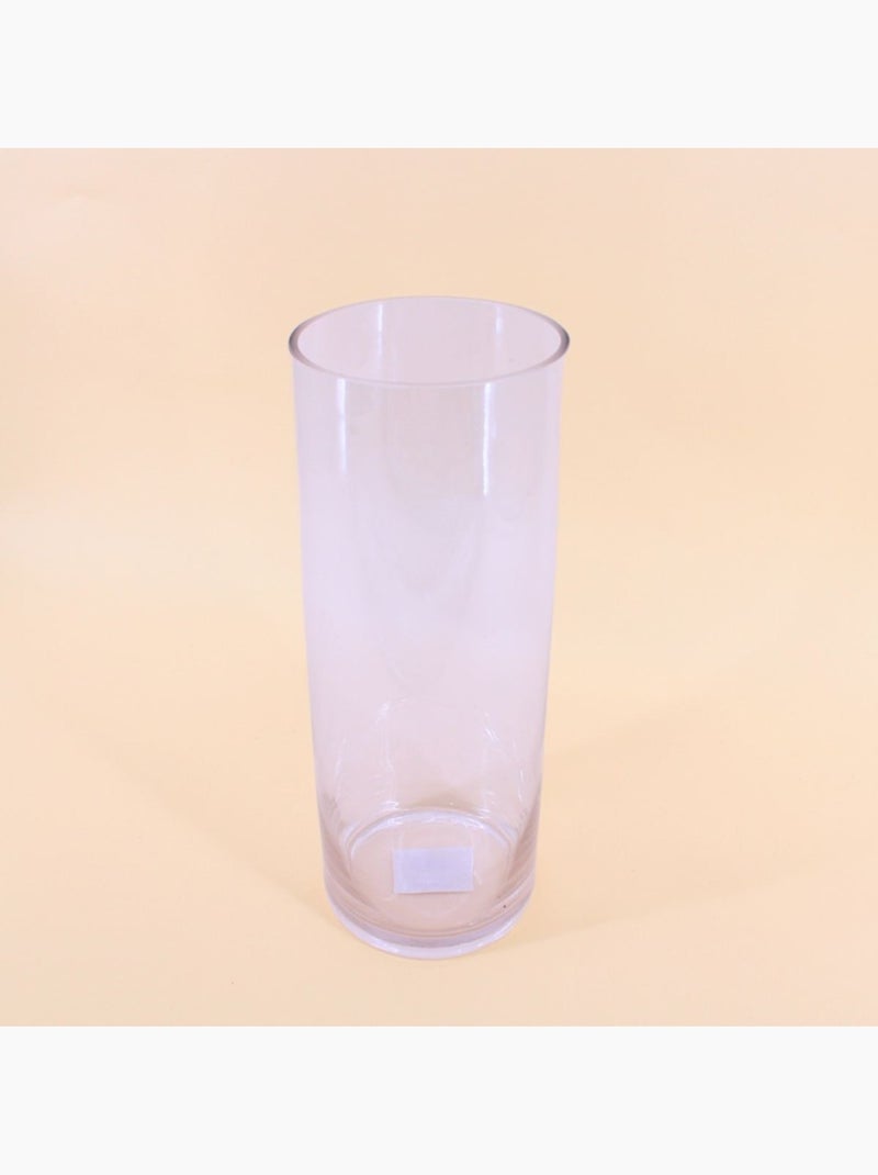 Vase cylindrique en verre transparent, H40cm Transparent - Kiabi