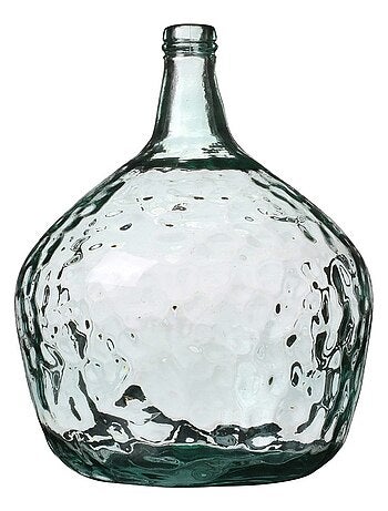 Vase dame Jeanne 16L verre recyclé D29 H42 - Kiabi