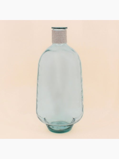 Vase dame jeanne en verre avec corde, H60cm - Kiabi