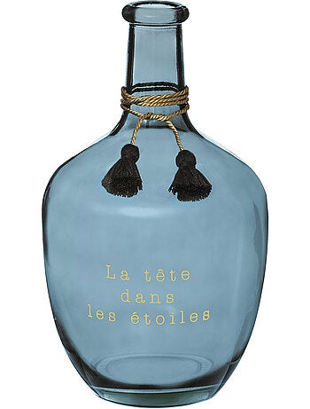 Vase dame-jeanne en verre H31cm GYPSY