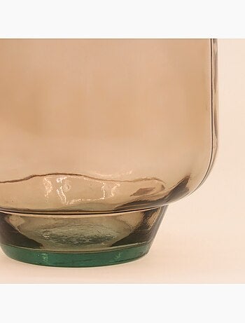 Vase dame jeanne en verre marron 60cm