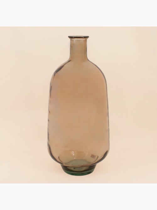 Vase dame jeanne en verre marron 60cm - Kiabi