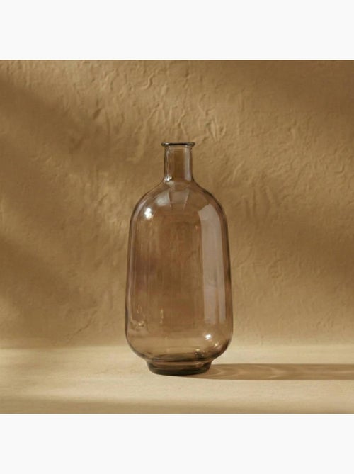 Vase dame jeanne en verre marron 60cm - Kiabi