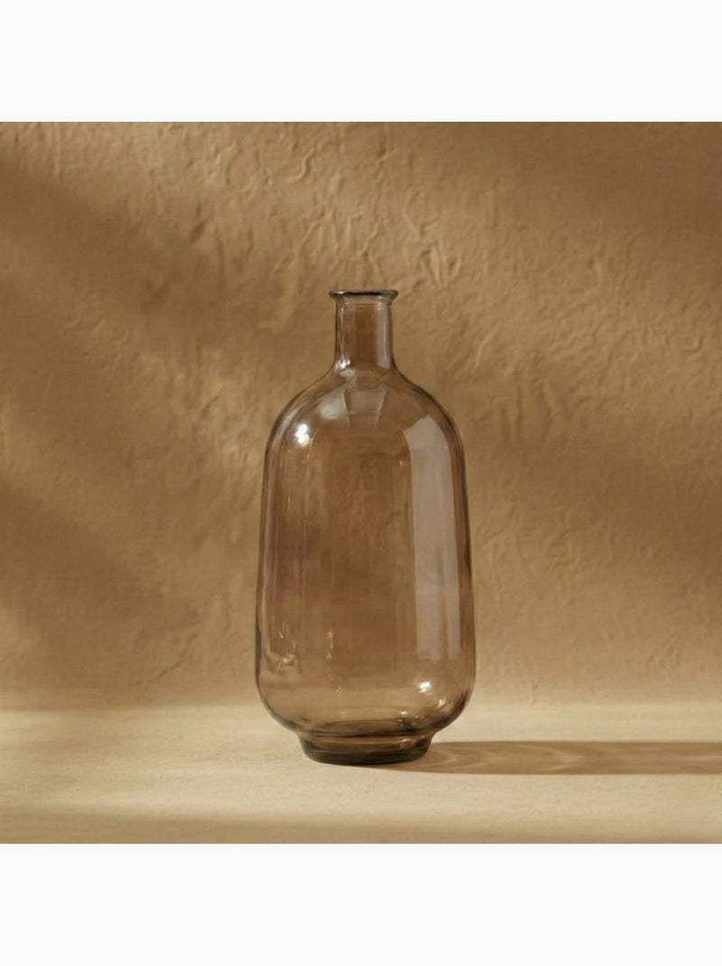 Vase dame jeanne en verre marron, H60cm Marron - Kiabi