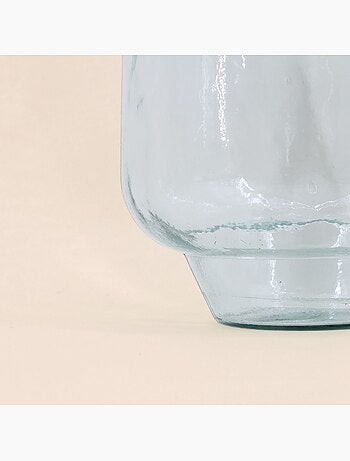 Vase dame jeanne en verre recyclé, H60cm