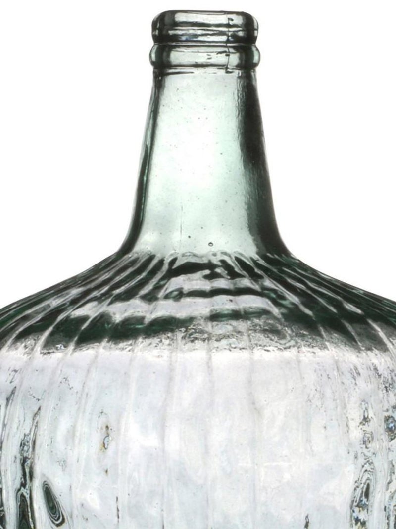 Vase dame Jeanne Sahara 10L verre recyclé D26 H39 Transparent - Kiabi
