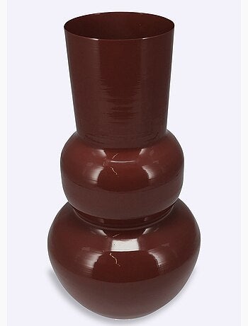 Vase déco arrondi en métal brillant - Afibel