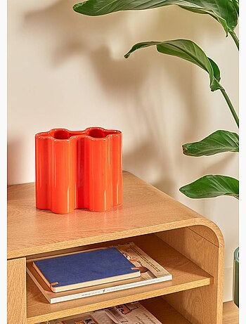 Vase déco en céramique, forme puzzle - AFIBEL