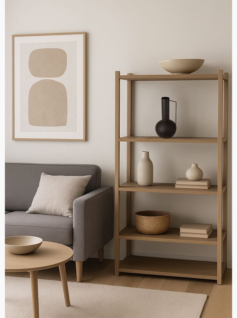 Vase déco en métal, forme épurée - Afibel Noir - Kiabi