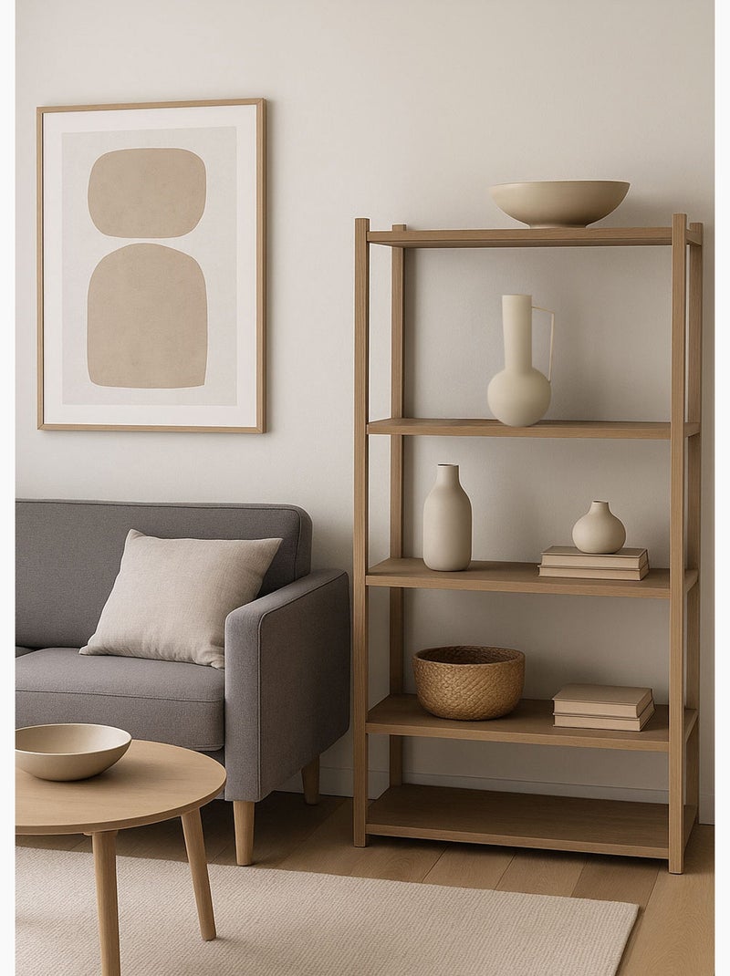 Vase déco en métal, forme épurée - Afibel Sable - Kiabi