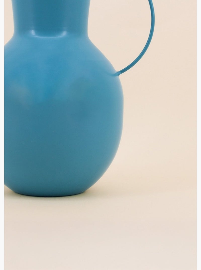 Vase décoratif stylisé avec anses - AFIBEL Bleu - Kiabi